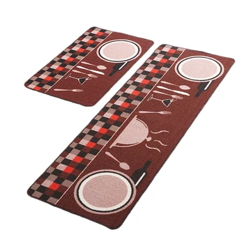 

2 Pcs/Set High Absorbency Bath Mats Carpet Kitchen Anti Slip Large Bathroom Rug Mats Toilet Mat Bathroom Carpets and Rugs