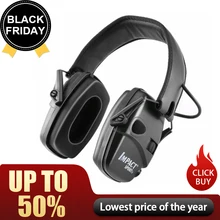 Earmuff tiro eletrônico anti-ruído impacto protetor de ouvido esporte ao ar livre amplificador de som fone de ouvido dobrável protetor auditivo