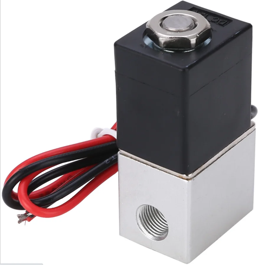 

2 Way Normally Closed Direct-Acting Pneumatic Valves For Water Air Gas DC 12V 24V 110V 220V Solenoid Valve 1/4" 1/8"