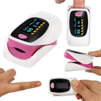 

Finger Pulse Fingertip Oled Oximeter SPO2 PR PI RR Blood Oxygen With Respiratory Rate Oximetro De Pulsioximetro Dedo with case A
