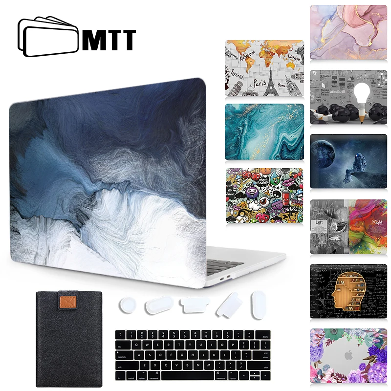 

MTT Laptop Case For Macbook Air Pro Retina 11 12 13 15 16 inch Hard Shell for macbook Pro 13.3 With Touch ID a2289 a2251 a1278