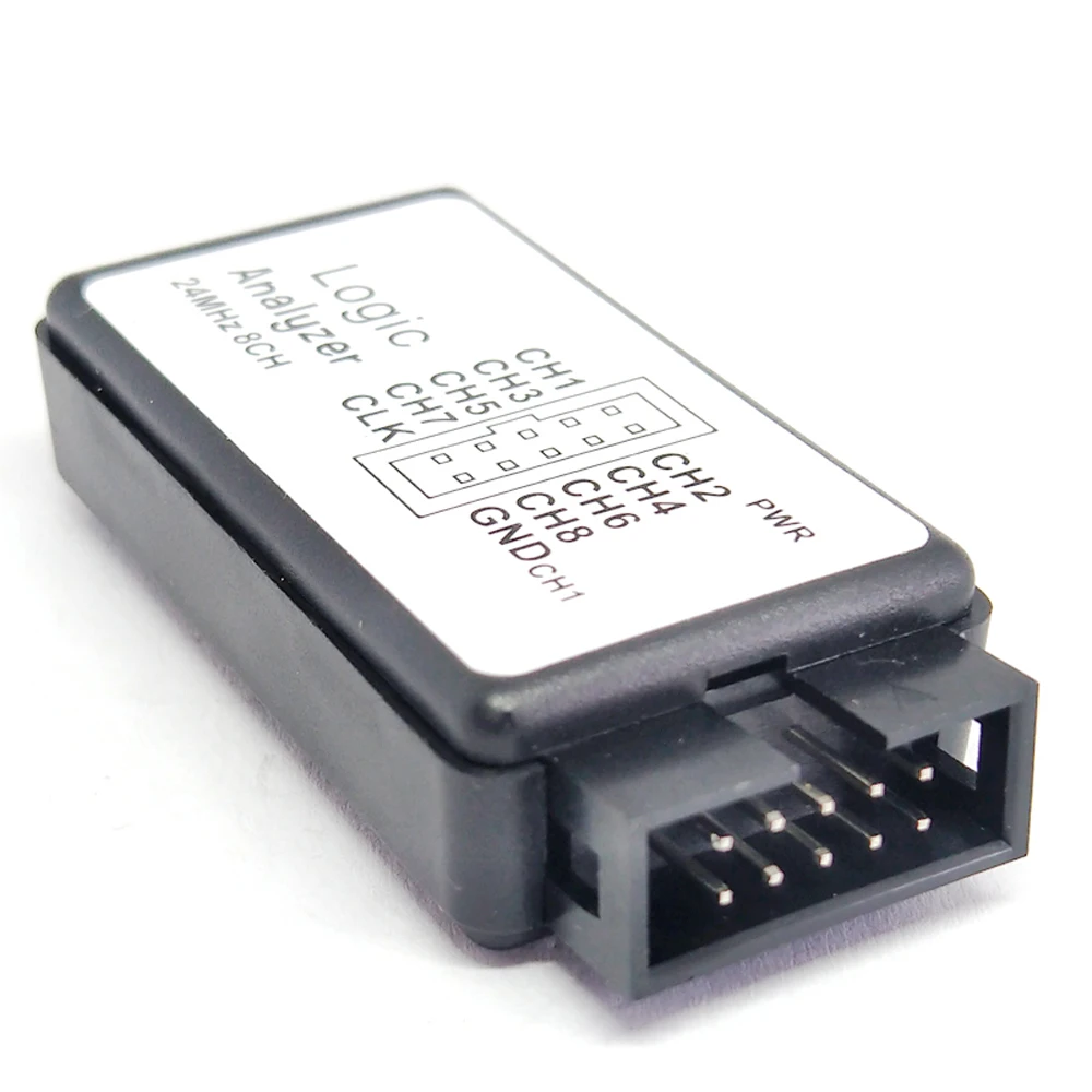 Logic Analyzer USB 24M 8CH Microcontroller ARM FPGA Debug Tool 24MHz 16MHz 12MHz 8MHz 4MHz 2MHz Logic Analyzer with 8 Channels