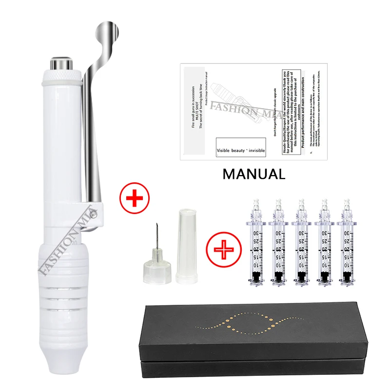 0.3 white pen kit 2 Мезотерапия водный распылитель Неинвазивная гиалуроновая ручка для удаления морщин Укрепляющая безболезненная ампульная головка для гиалуроновой кислоты ручка - Номер модели: 0.3 white pen kit 2