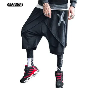 

Men Fashion Casual Harem Pant Male Streetwear Hip Hop Punk Style Harem Pants Jogger Trousers