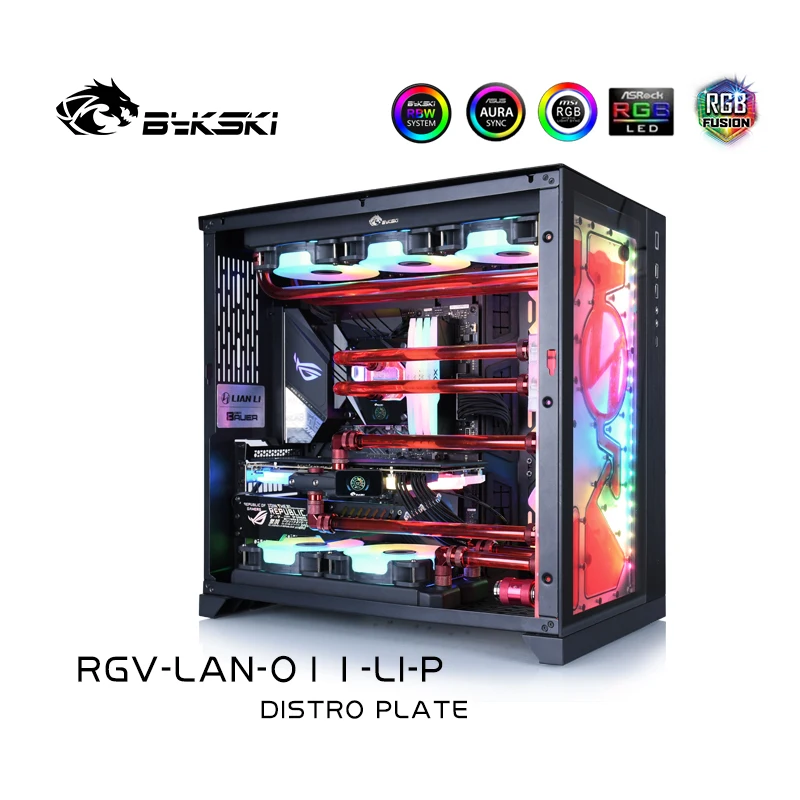 

Bykski Water Cooling Kit For Lian Li O11 Case With Waterway Board For CPU/GPU Liquid Cooling Cooler, RGV-LAN-O11-LI-P