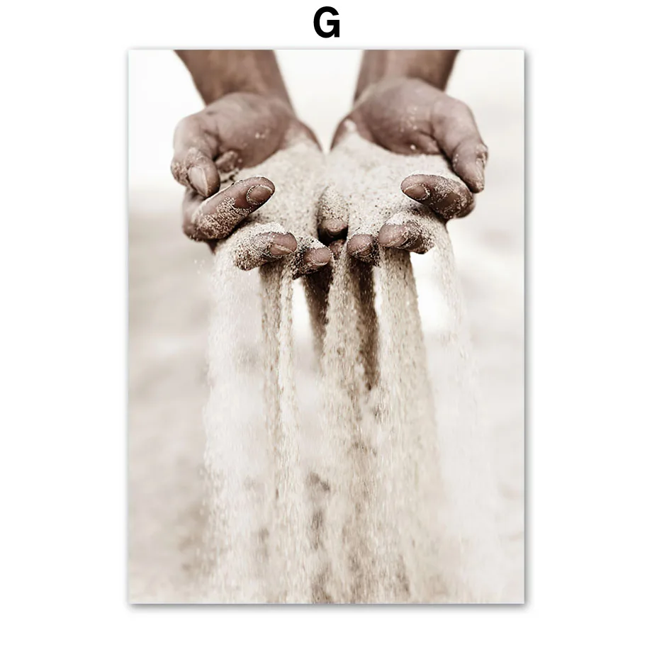 Grains-of-Sand-Arches-Grass-Reed-Palm-Cactus-Giraffe-Nordic-Poster-Wall-Art-Print-Canvas-Painting (9)