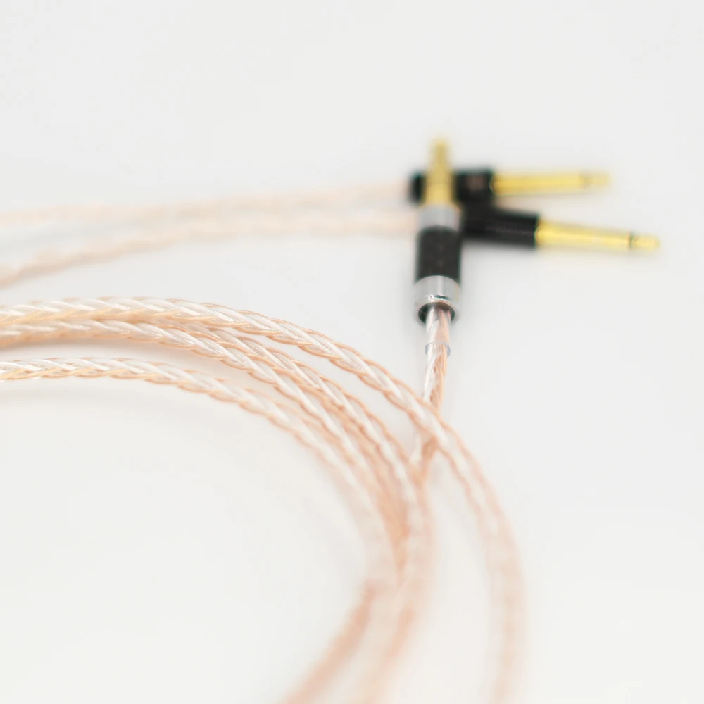 Audiocrast 8cores Headphones Cable 3 5 stereo Audio Plug Audio Upgrade Cable For Meze 99 Classics Focal Elear