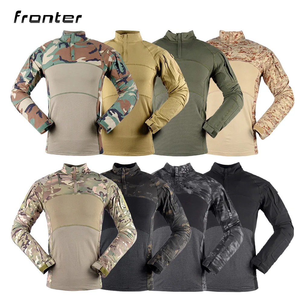 Tactical Combat Shirt Men Cotton 