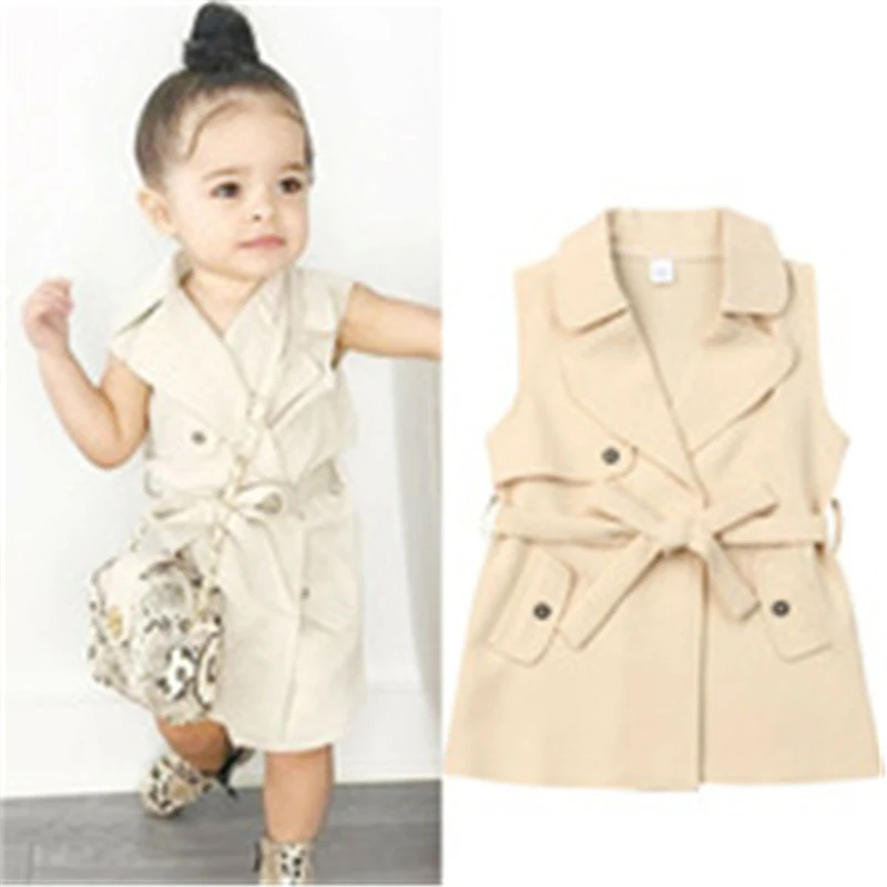 baby girl sleeveless jacket