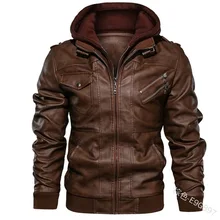 Осенне-зимние мужские кожаные куртки высокого качества классический мотоцикл куртка пальто мужской плюс искусственная кожа Толстовка для мужчин