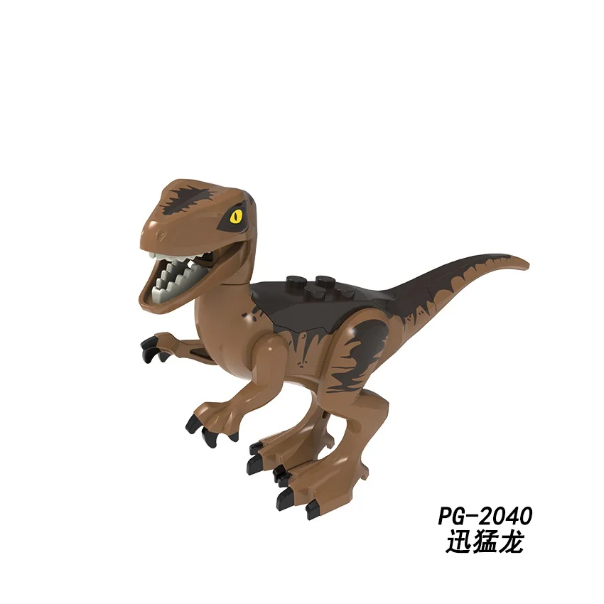 20 штук,, фигурки динозавров, Dilophosaurus, Stygimoloch, велоцираптор, коллекция, строительные блоки для детей, игрушки, подарок, PG8239