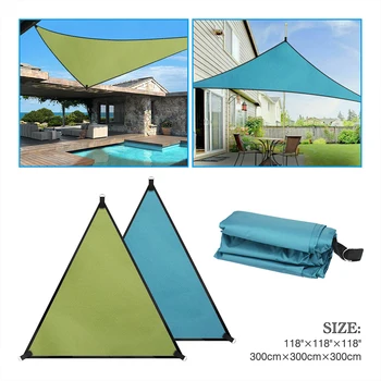 

Sun Shade Sail Outdoor Top Cover Canopy Patio Triangle Square Rectangle UV Block