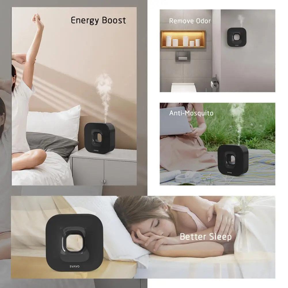  SVAVO Automatic Aroma Oil Diffuser Auto Fragrance Machine Wall mounted Aromatherapy Diffuser for Es