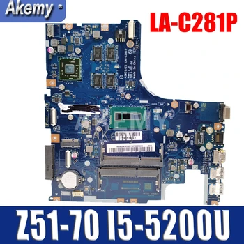 

LA-C281P Laptop motherboard For Lenovo Ideapad Z51-70 original mainboard I5-5200U R7-Video