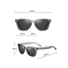 DOKLY Brand Clear Grey Frame Men Women Sunglasses Polarized Mirror Designer Mirror lens Oversized Sunglasses Female Sun glasses 5