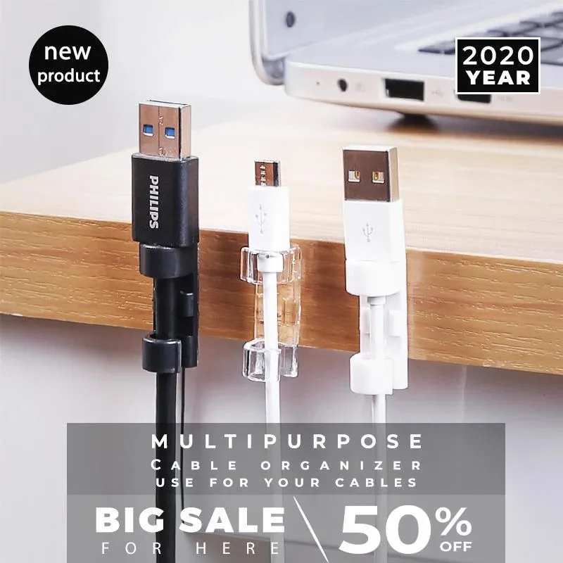 60 шт. самоклеющийся зажим для проволоки органайзер провода кабеля пряжки