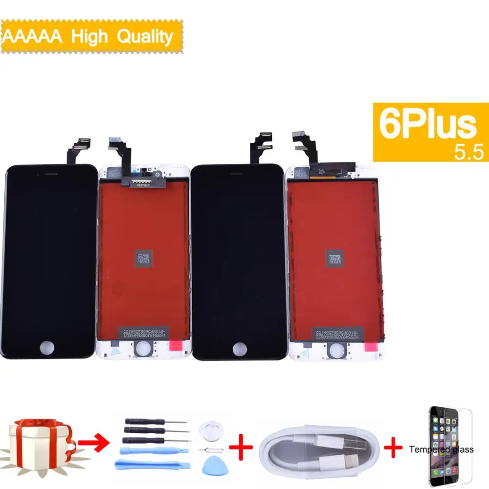 Высокое качество для iphone 6 Plus ЖК-дисплей сенсорный экран дигитайзер панель Pantalla