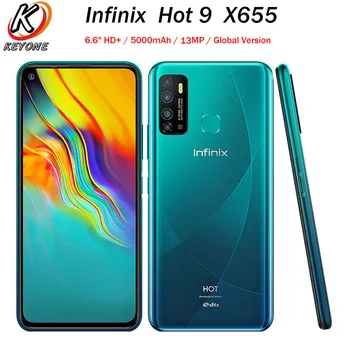 

Middle East Version Infinix Hot 9 X655 Mobile Phone Dual SIM 4G 6.6" 3GB RAM 32GB ROM OctaCore 13MP 5000mAh Android10 Smartphone