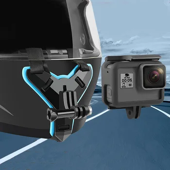 

Chin Mount Bracket Cycling Camera Accessories Front Motorcycle Helmet Use Adapter Fixed Anti Slip Holder For GoPro Hero 7 5