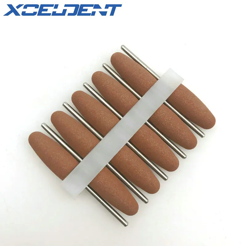 40pcs Dental Silicone Rubber Polishing Polisher Grinders Nail Drill Bits for Electric Manicure and Oral Intial Polishing Burs