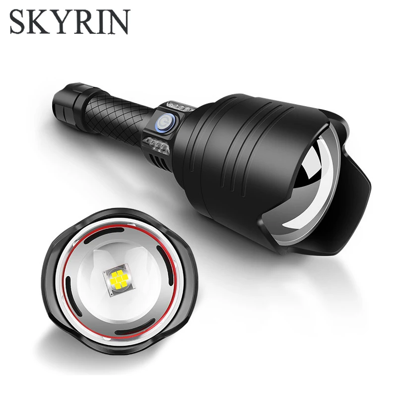 

Led flashlight Ultra Bright torch P10 Camping light 4 switch Modes waterproof Zoomable Bicycle Light use 18650 battery