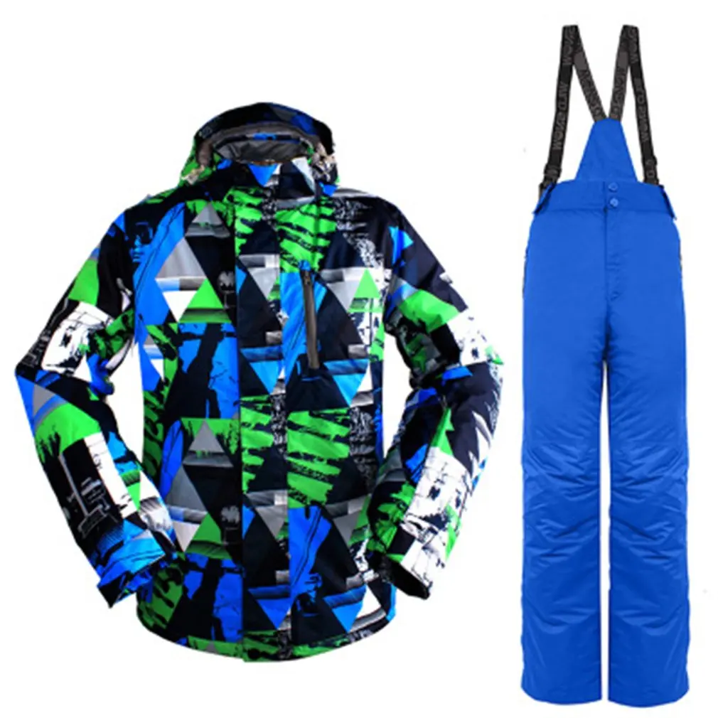 

2018 Winter Snow jacket Men Ski Suit M-XXXL Female Snow Jacket And Pants Windproof Waterproof Colorful Clothes Snowboard sets