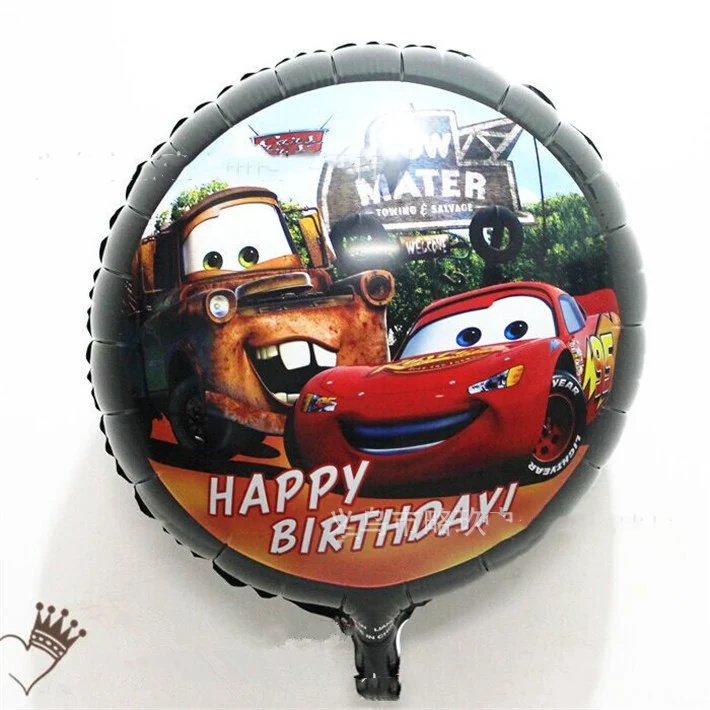 10 шт./компл. Lightning Mcqueen подарки сумки Happy День рождения украшения добычи хозяйственная сумка Baby Shower вечерние комплект поставки - Цвет: balloon 1pcs