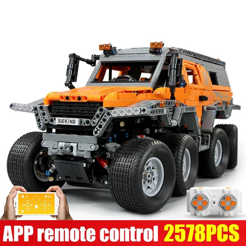 

Avtoros Shaman 8x8 Siberia Technical Series Off-road Vehicle remote control car MOC-5630 Model Building Block Bricks