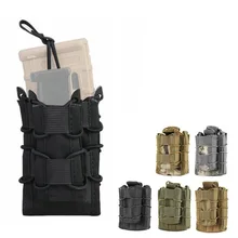 Тактический двойной слой с открытым верхом, сумка для пистолета с винтовкой, Сумка с зажимом для патронов, сумка для подсумок, сумка для охотничьих аксессуаров