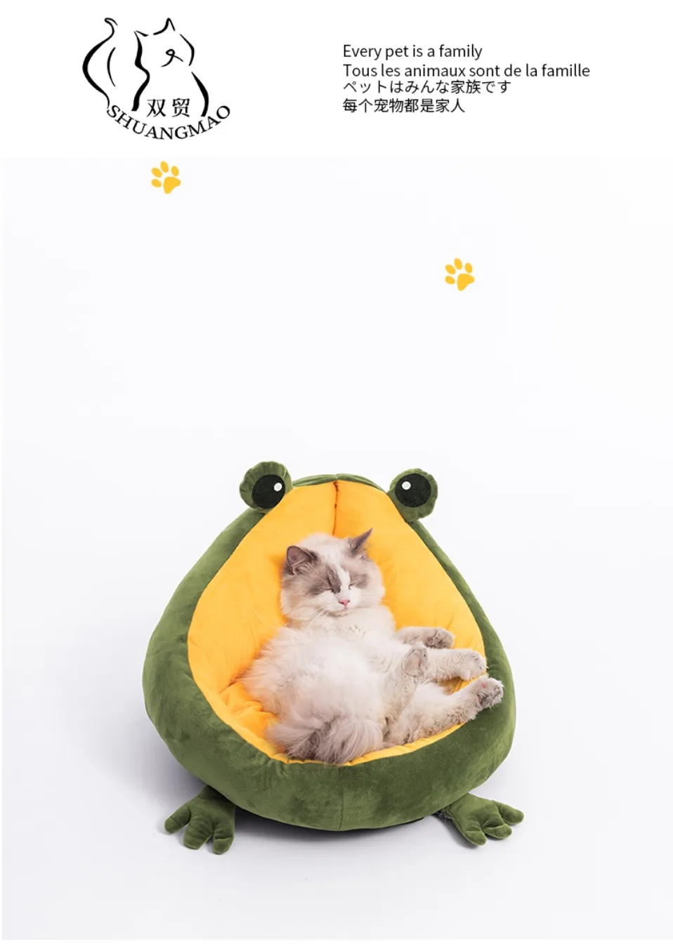 outdoor pet heating pad on Pet Cat S House Indoor Frog Cat Bed Warm Small Dogs Beds Portable Kitten Mat Soft Cute Sleeping Loungers Window Bag Products Cat Beds Mats Aliexpress