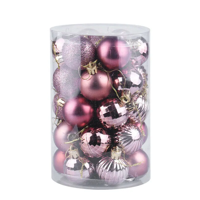 34 шт. шарики для рождественских елок небольшой Елочная игрушка навесная дома вечерние декоративное украшение 40 мм