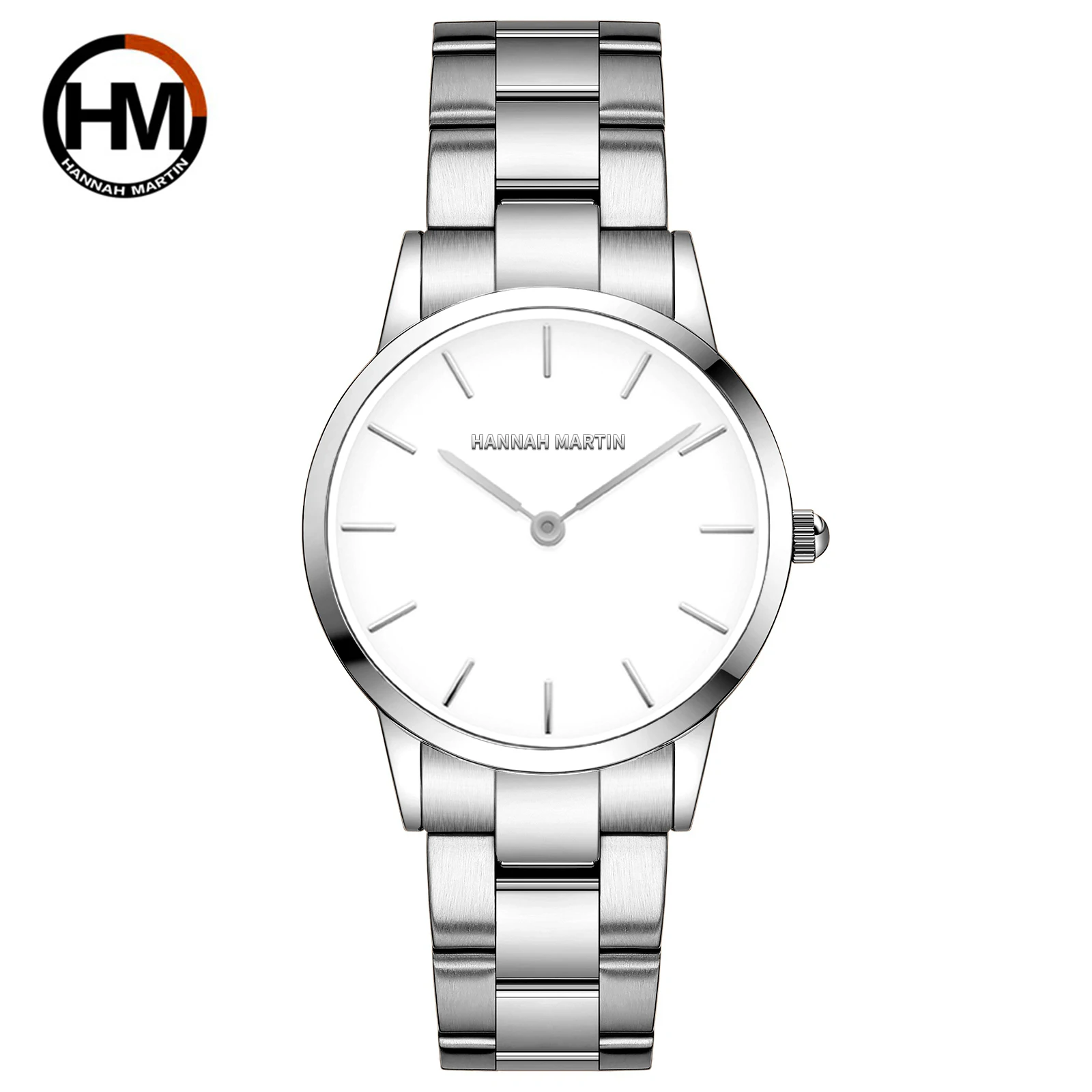 2021 NEW Japan Quartz Pearl Oyster Jade Stone White Shell Waterproof Ladies Full Stainless Steel Classic Wrist Watches for Women 