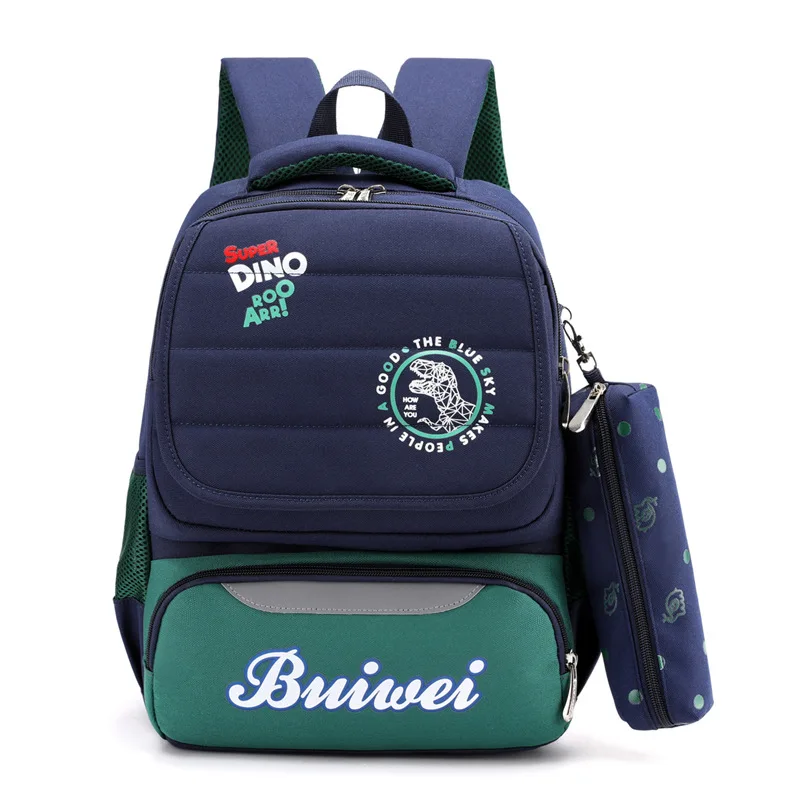 Litthing, 2 шт., большой школьный рюкзак, милый школьный рюкзак для школьников, водонепроницаемый рюкзак, школьные сумки для подростков, девочек, детей - Color: Green