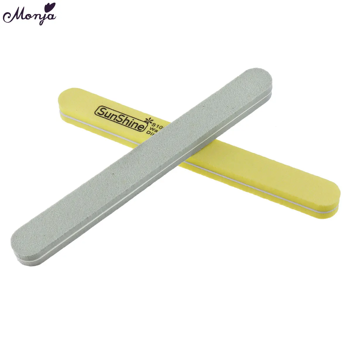 Monja 100/180 буферный блок для дизайна ногтей двусторонняя шлифовальная Губка для полировки пилочки для ногтей шлифовальный аппарат для маникюра инструмент