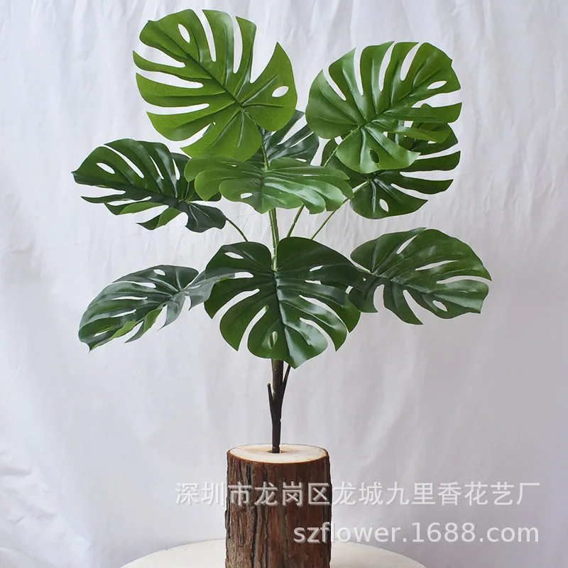 Branches Simulation Turtle Leaf Green Plant Artificial Plants Simulative Tropical Palm Plants Fake Party Plant Home Decoration
