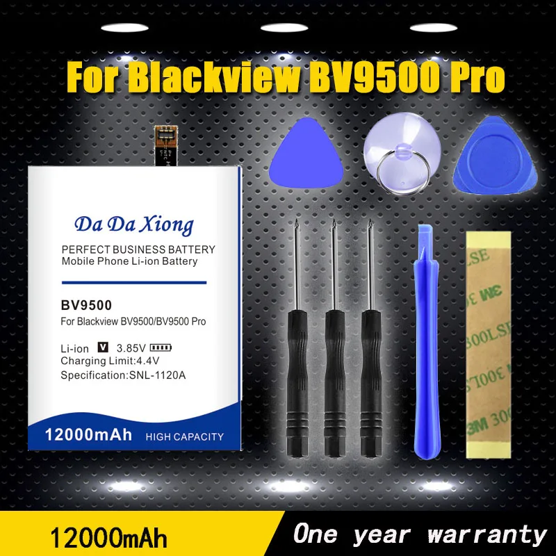 DaDaXiong 0 цикл BV9500 Батарея 12000 мА-ч для Blackview BV9500 Pro MT6763T 536380 высокое качество Батарея бесплатные инструменты+ Стикеры