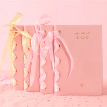 Записная книжка-планировщик, дневник, Японский Корейский мультяшный, забавный, милый, для девушек, студента, розовый, ПУ, позолота, бандаж, пустой, esclor, школьные принадлежности