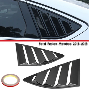 

1 Pair Glossy Black Side Window Louvers Sun Shade Cover for Ford Fusion Mondeo 2013-2018