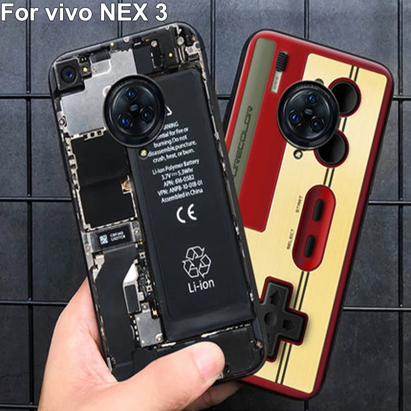 

For vivo NEX 3 case Nex3 back cover retro Painted soft silicone TPU bumper phone cases For vivo NEX 3 NEX3 V1924A case coque