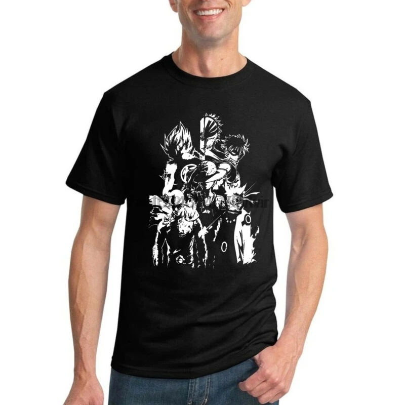 

DBZ anime Characters Graphic Series Inspired Tee Goku Vegeta Saiyan T-Shirt