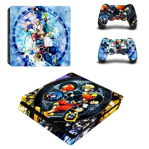 Kingdom Heart 3 Полное покрытие лицевые панели PS4 тонкая кожа Виниловая наклейка, стикер для Playstation 4 консоль и контроллер PS4 тонкая наклейка - Цвет: P4SQB0150