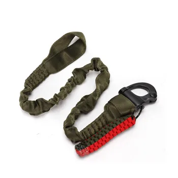 

Tactical Elastic Safety Sling Protective Rope Quick Release Line Climbing Protective Lanyard Strap