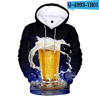 

2020 To Yellow 3D Hoodies Beer Men/women Sweatshirt Beer Popular Autumn 3D Long Sleeve Pullovers Harajuku Casual Outwear Full