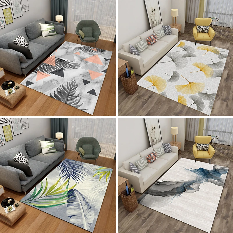 3D печать ковер креативный узор коврики для гостиной скандинавский минималистичный коврики на пол для спальни украшения Нескользящие коврики