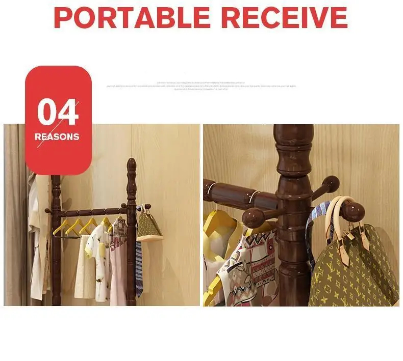 Clearance Kleerhanger Armoire Coat Wall Percha Kledinghangers Ropa Wood Cintre Cabide Perchero De Pie Wieszak Clothes Clothing Rack Stand 12