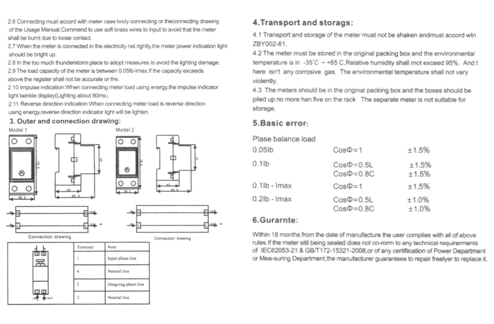 Single Phase Two Wire LCD Digital Display Wattmeter Power Consumption Energy Electric Meter kWh AC 230V 50Hz Electric Din Rail