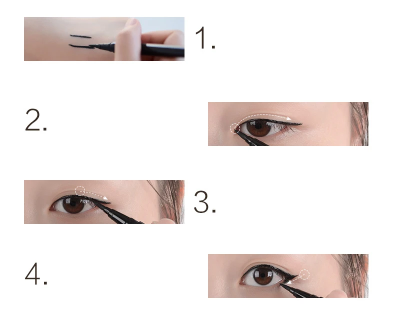 TUTU Black Liquid Eyes Liner Makeup Moon Songs Ink Pen Eyeliner Pencil Waterproof Stay All Day Long Lasting