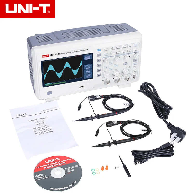 Uni T Utd4102cm Digital Storage Oscilloscope 2ch 100m 2gs S Oscilloscopes Aliexpress Uni T Utd4102cm Digital Storage Oscilloscope 2ch 100m 2gs S Oscilloscopes Aliexpress
