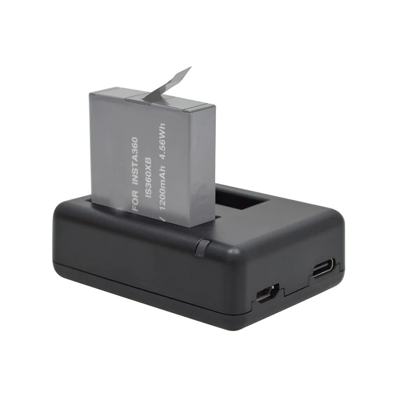 Зарядное устройство для камеры Dual Usb Поддержка Micro type-c Мощность Быстрая Зарядка вход Невидимая камера аксессуары для Insta 360 One