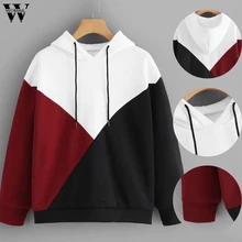 Womail свитшоты Женская мода Обычный полный письмо с капюшоном осень буквы с капюшоном пуловер женский свитер Sudadera XS-XL